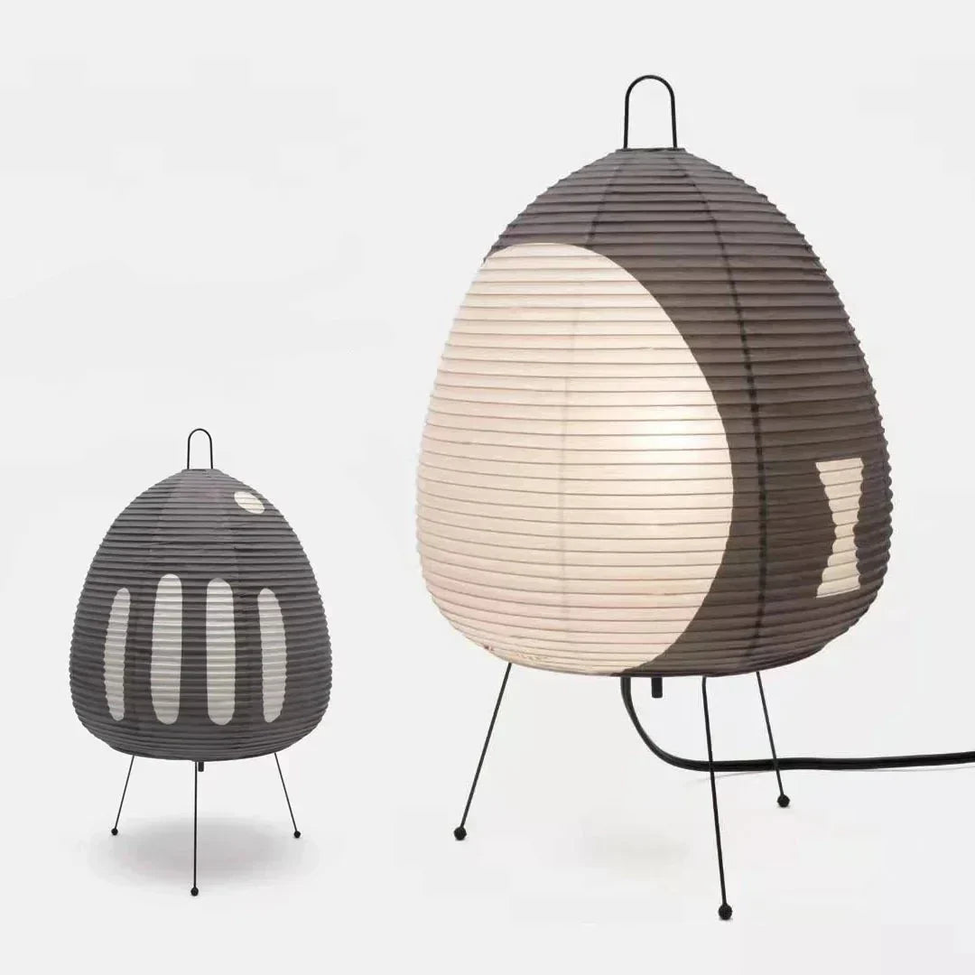 Yunari Haze | Gekleurde Japandi Rijstpapierlamp in Wabi-Sabi-Stijl