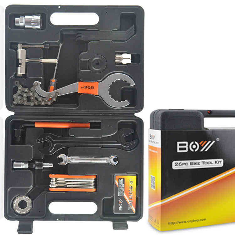 26-Piece Bike Repair Tool Kit with Carrying Case – Complete Bicycle Maintenance Set