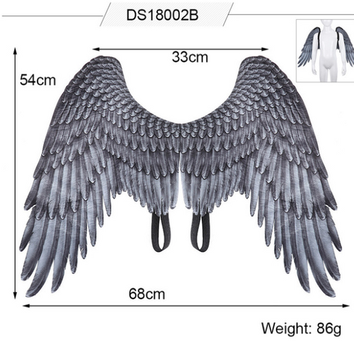 3D Angel Wings Cosplay Halloween Mardi Gras Party Costume