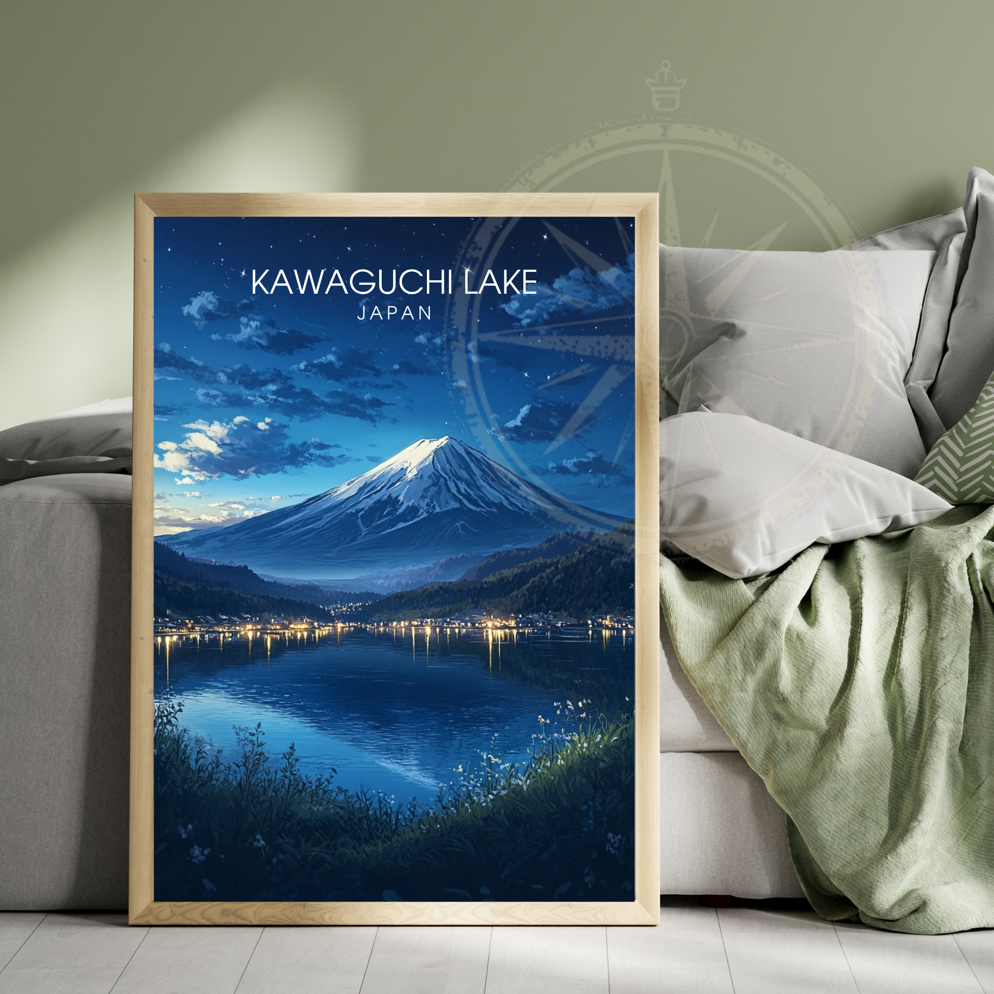 Affiche Lac Kawaguchi | Poster Japon | Affiche Lac