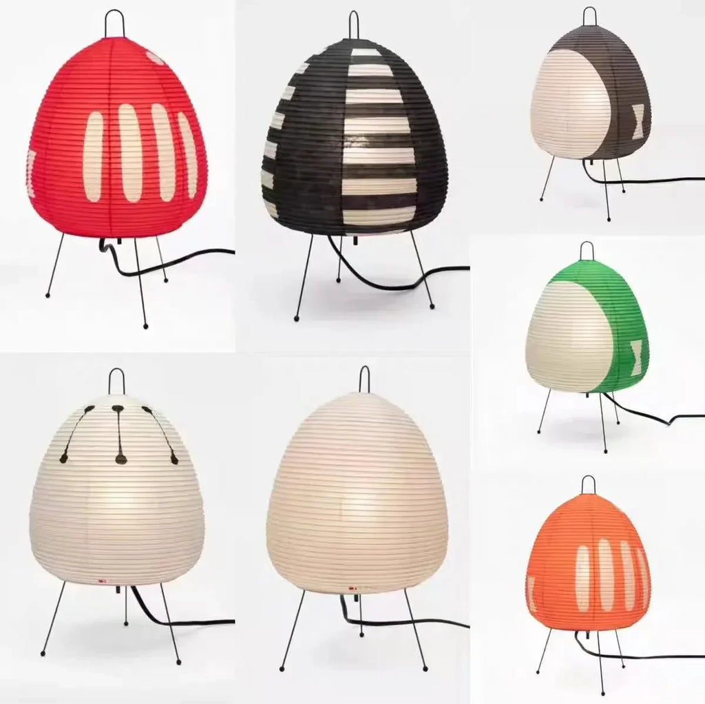 Yunari Haze | Gekleurde Japandi Rijstpapierlamp in Wabi-Sabi-Stijl