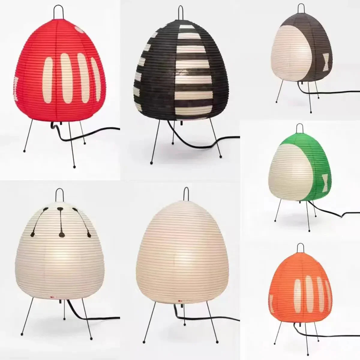 Yunari Haze | Gekleurde Japandi Rijstpapierlamp in Wabi-Sabi-Stijl