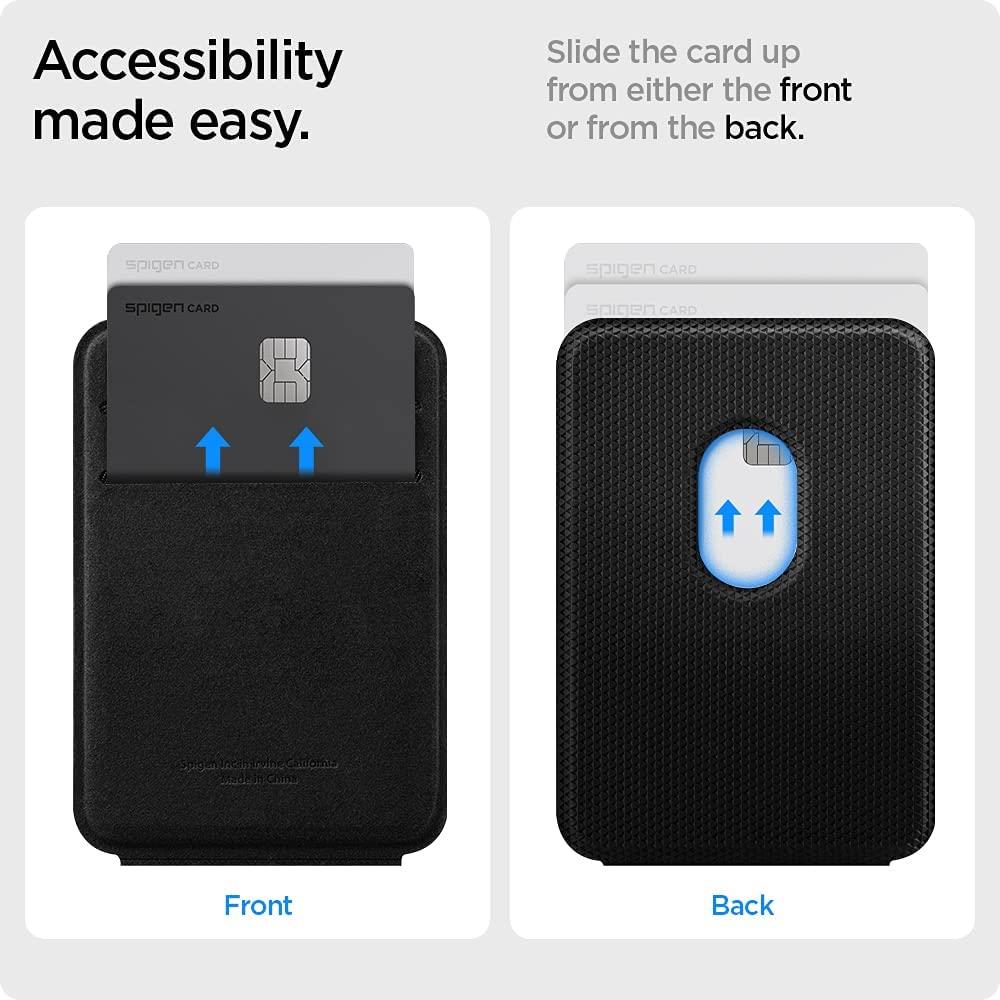 Magnetic Card Holder Mobile Phone Holder Black