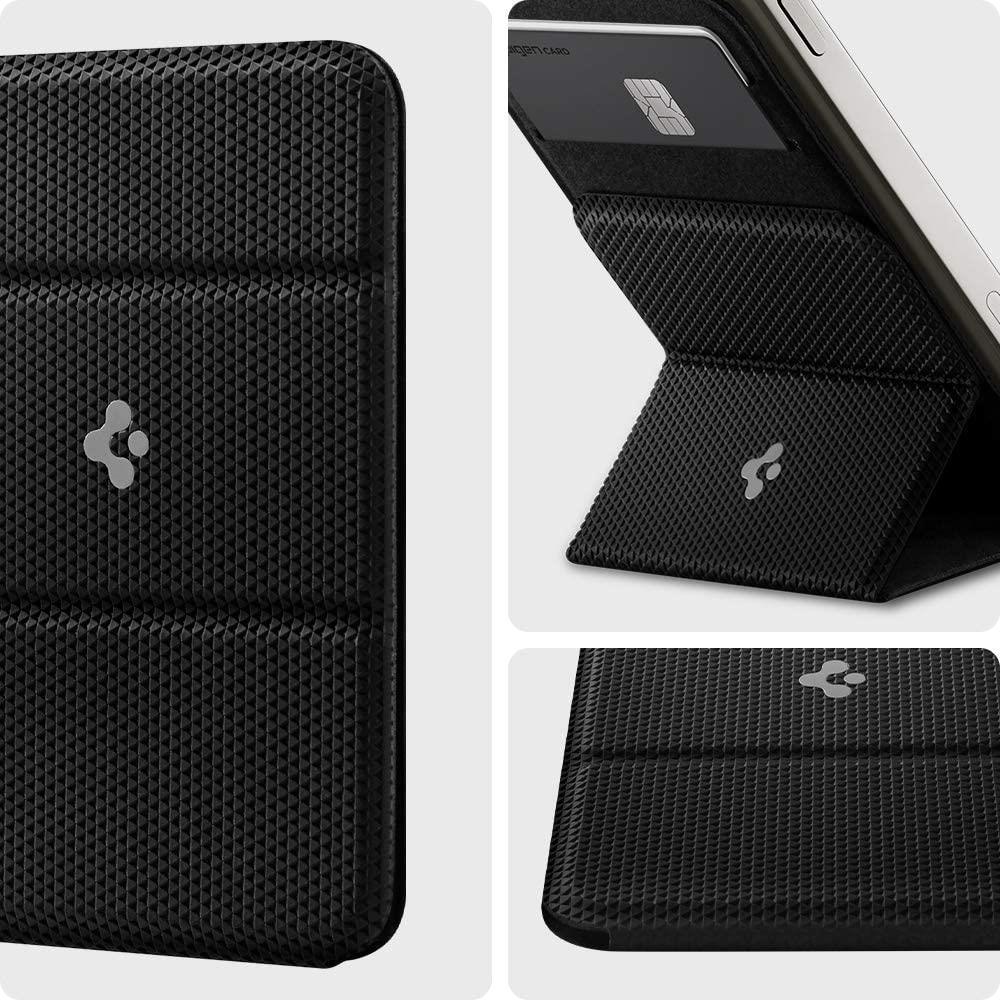 Magnetic Card Holder Mobile Phone Holder Black