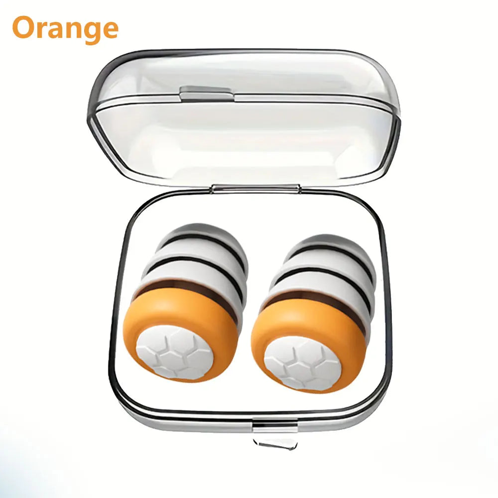 3-Layer Silicone Noise Filtering Earplugs | Sleep · Swimming · Concert · Travel | Reusable | 6 Colors