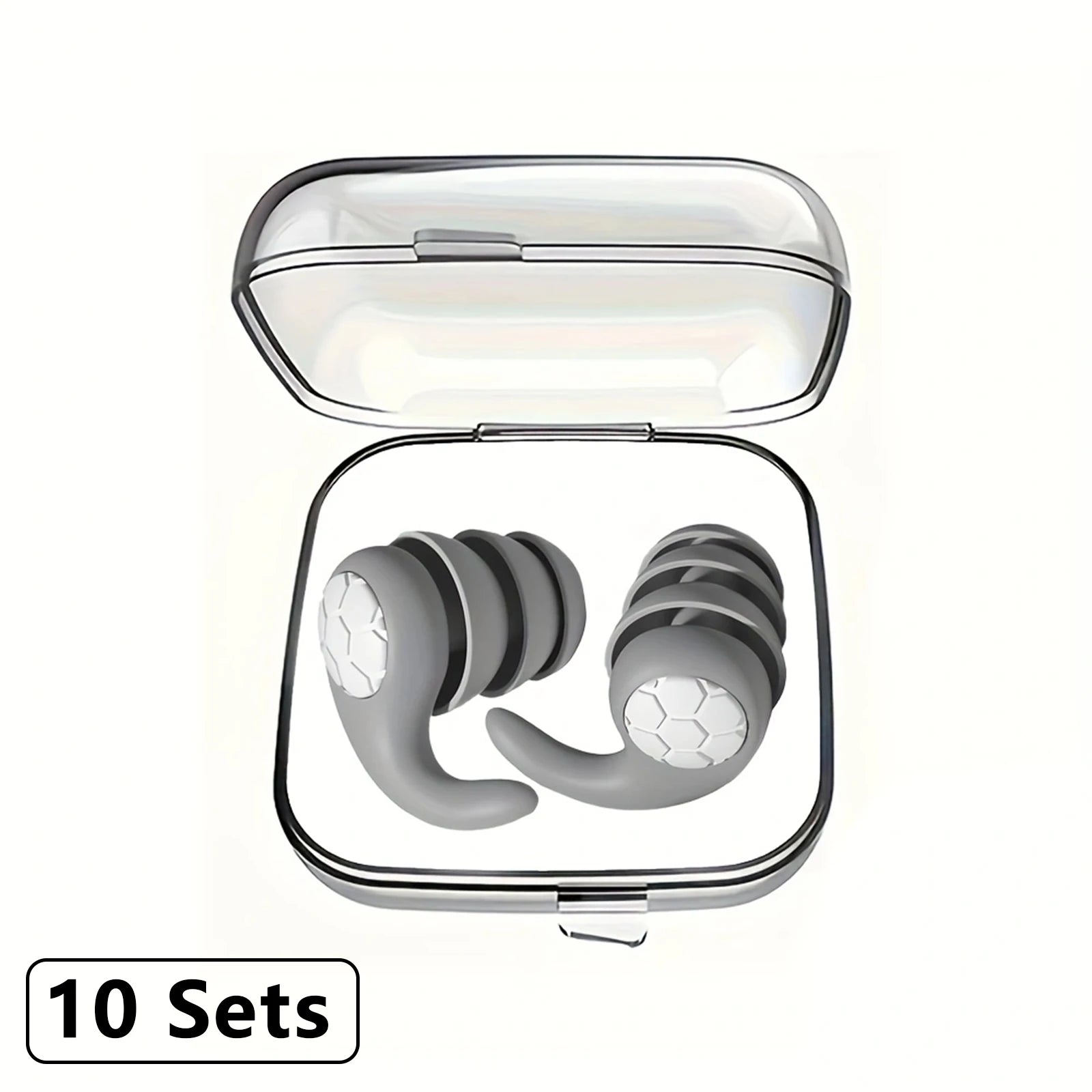 3-Layer Silicone Noise Filtering Earplugs | Sleep · Swimming · Concert · Travel | Reusable | 6 Colors