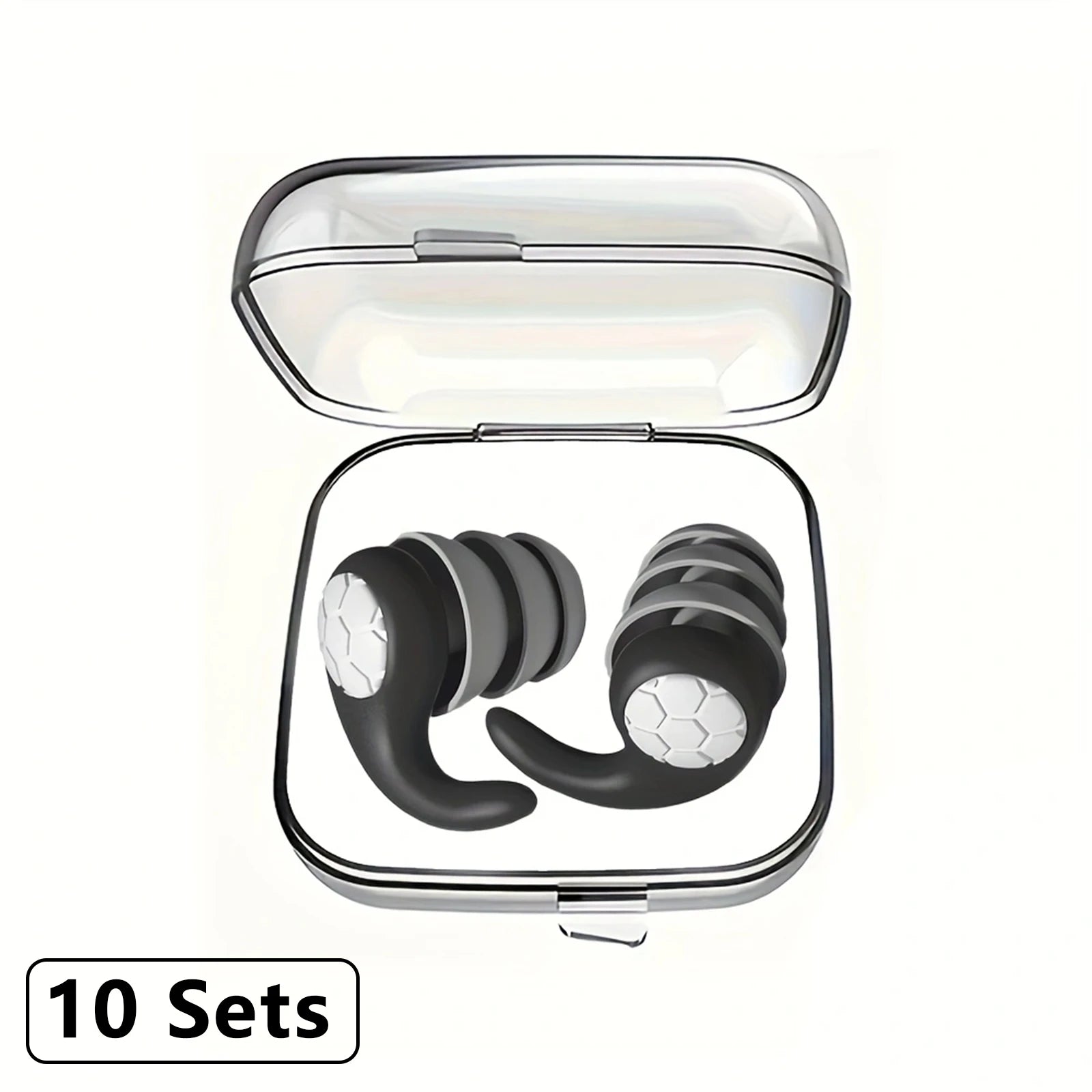 3-Layer Silicone Noise Filtering Earplugs | Sleep · Swimming · Concert · Travel | Reusable | 6 Colors