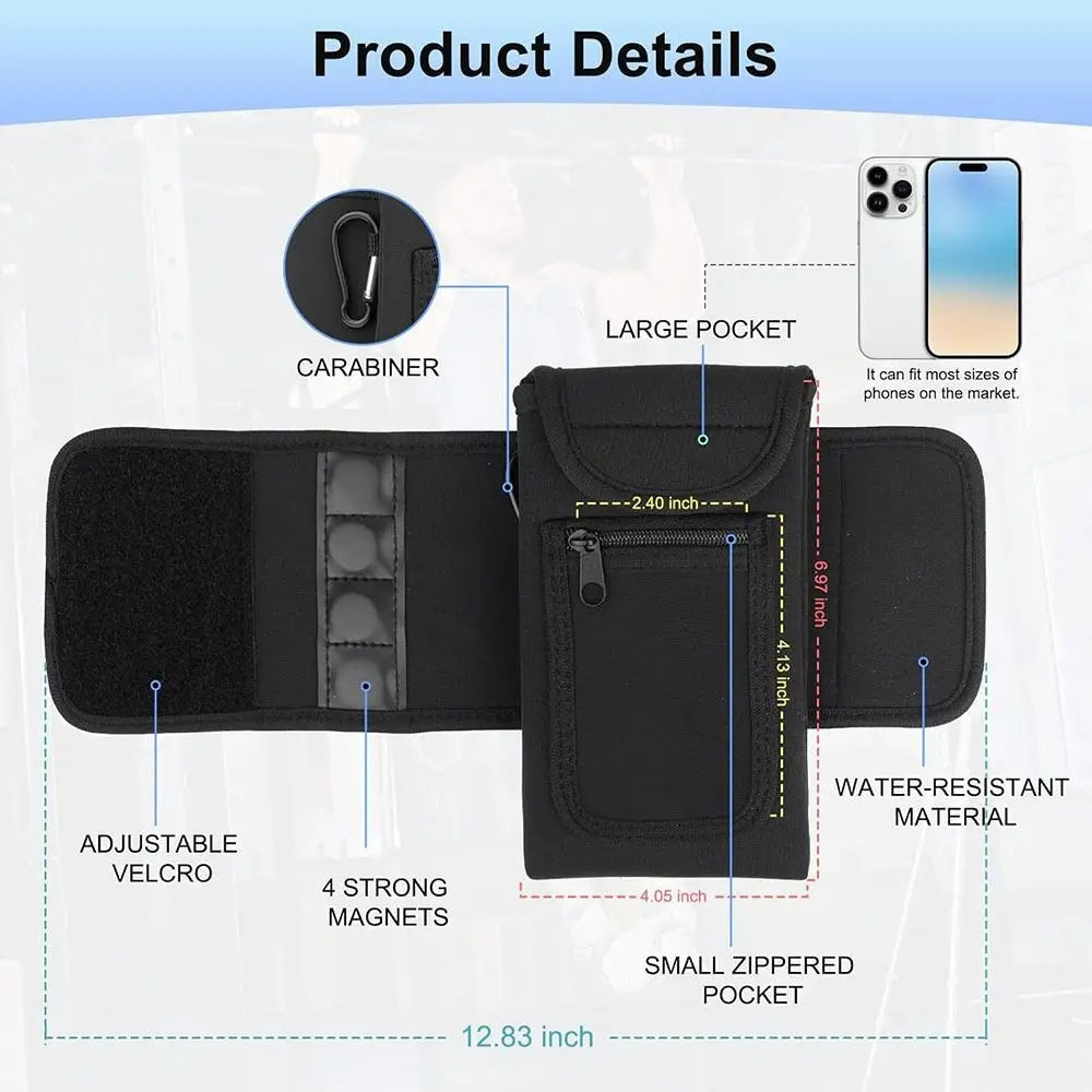 Revolutionary Magnetic Gym Water Bottle Holder - Effortless Attachment & Ample Storage for Active Lifestyles