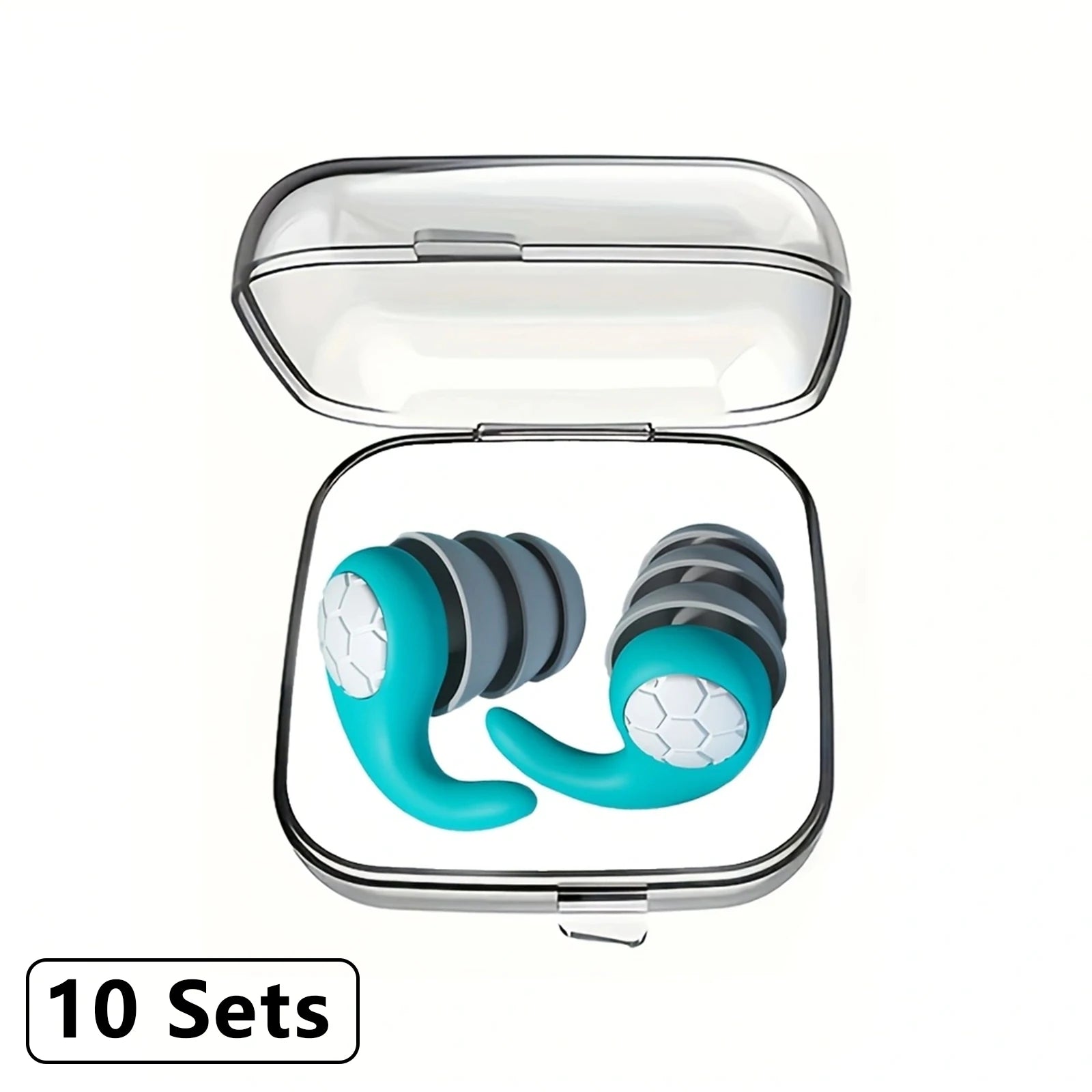 3-Layer Silicone Noise Filtering Earplugs | Sleep · Swimming · Concert · Travel | Reusable | 6 Colors