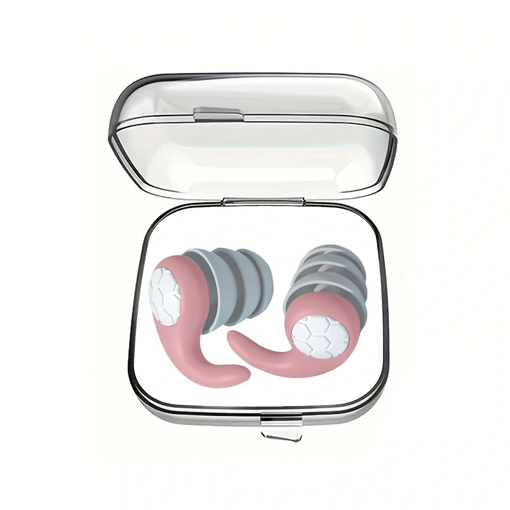 3-Layer Silicone Noise Filtering Earplugs | Sleep · Swimming · Concert · Travel | Reusable | 6 Colors