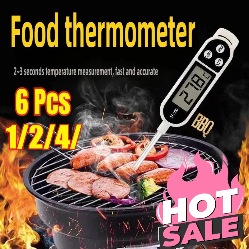 Food Thermometer Probe Type Electronic Kitchen Digital Thermometer for
