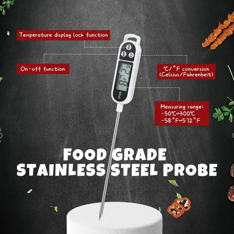 Food Thermometer Probe Type Electronic Kitchen Digital Thermometer for