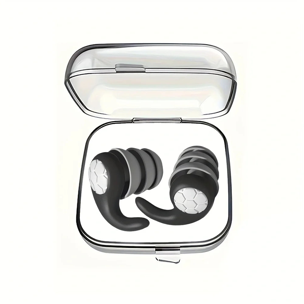 3-Layer Silicone Noise Filtering Earplugs | Sleep · Swimming · Concert · Travel | Reusable | 6 Colors