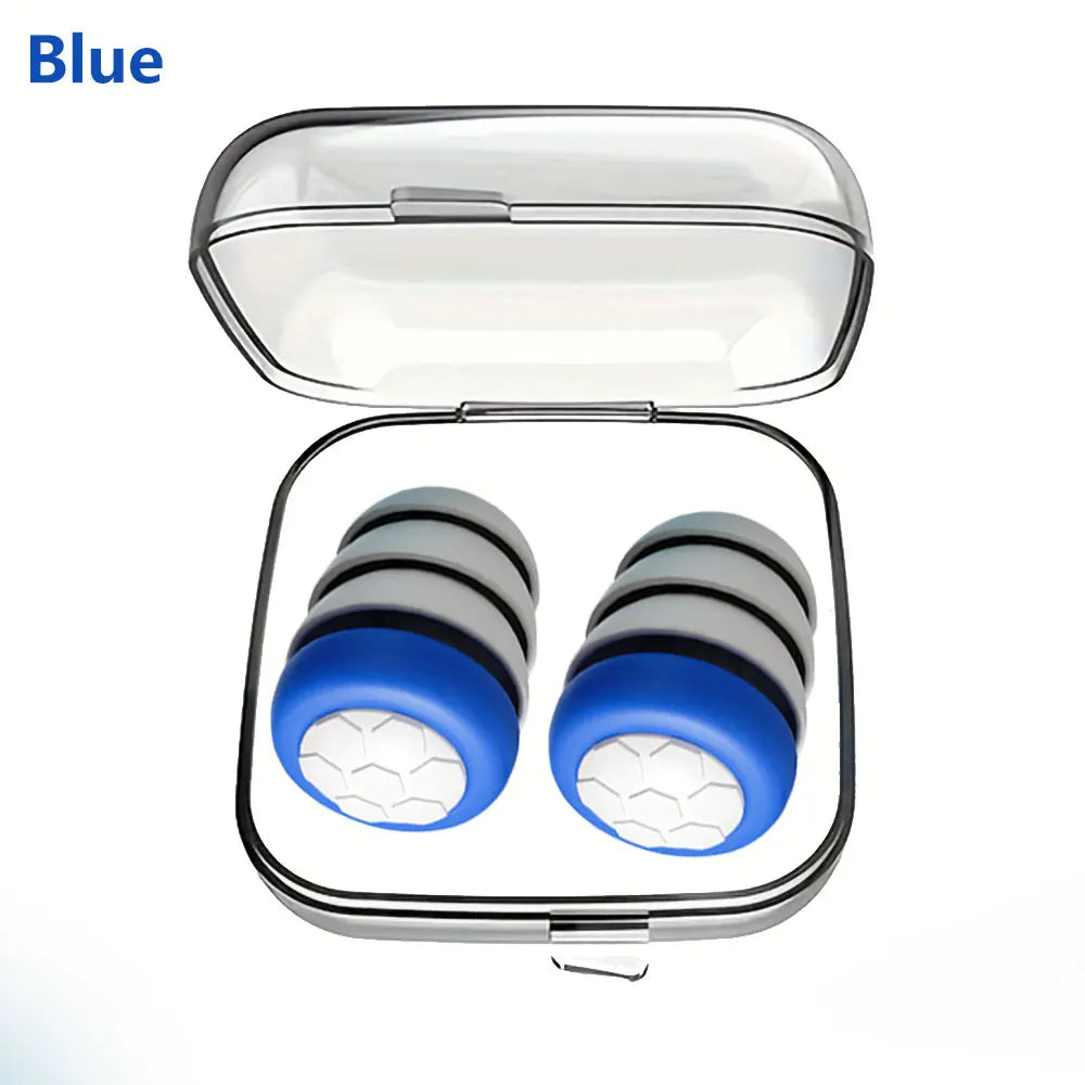 3-Layer Silicone Noise Filtering Earplugs | Sleep · Swimming · Concert · Travel | Reusable | 6 Colors