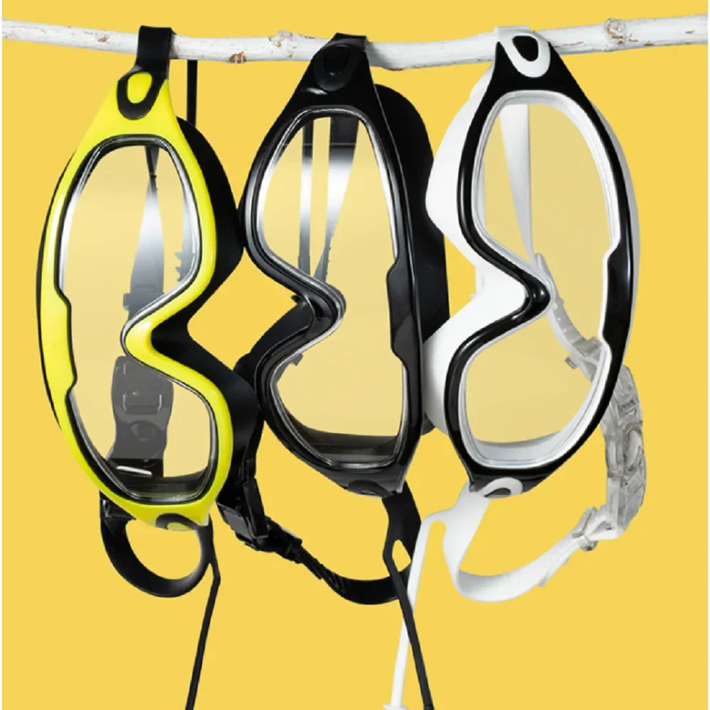 Adult Large Frame Swimming Goggles | HD Anti-Fog · Waterproof · Earplugs Included | 6 Colours | Braviixx
