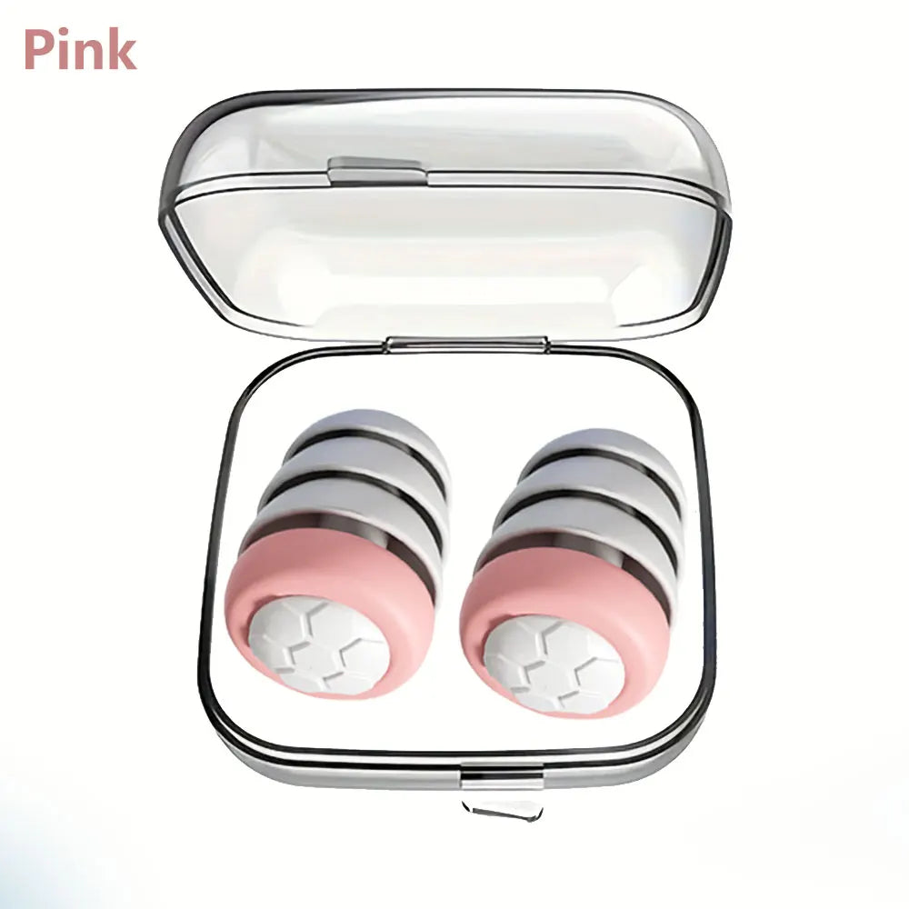 3-Layer Silicone Noise Filtering Earplugs | Sleep · Swimming · Concert · Travel | Reusable | 6 Colors
