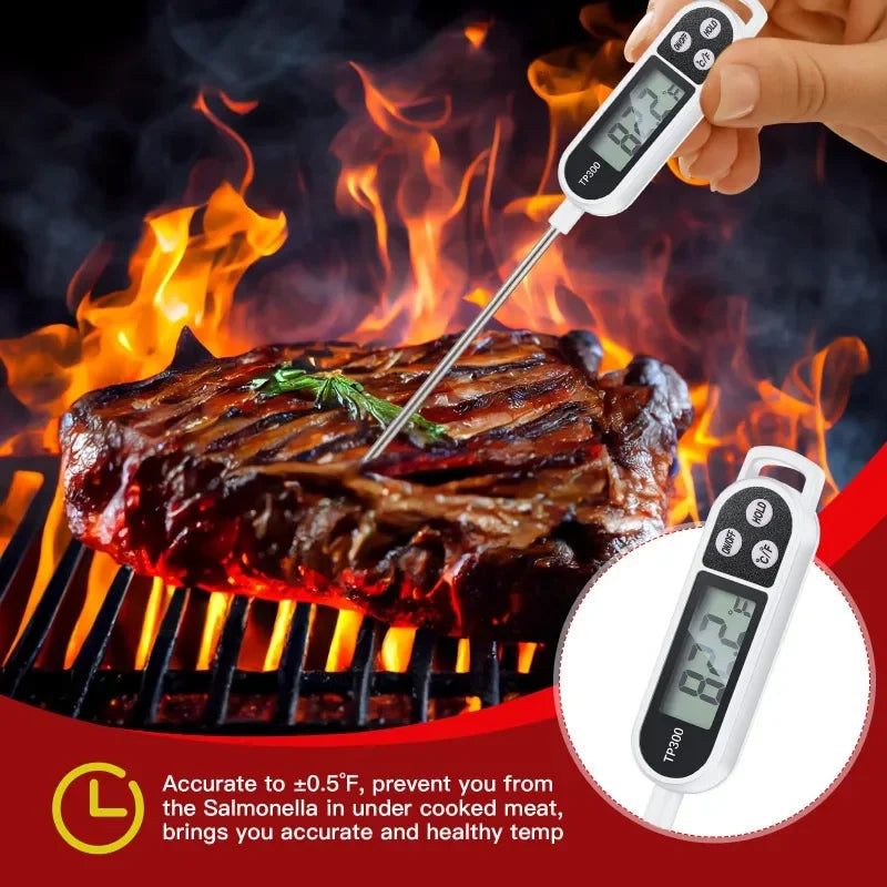 Food Thermometer Probe Type Electronic Kitchen Digital Thermometer for