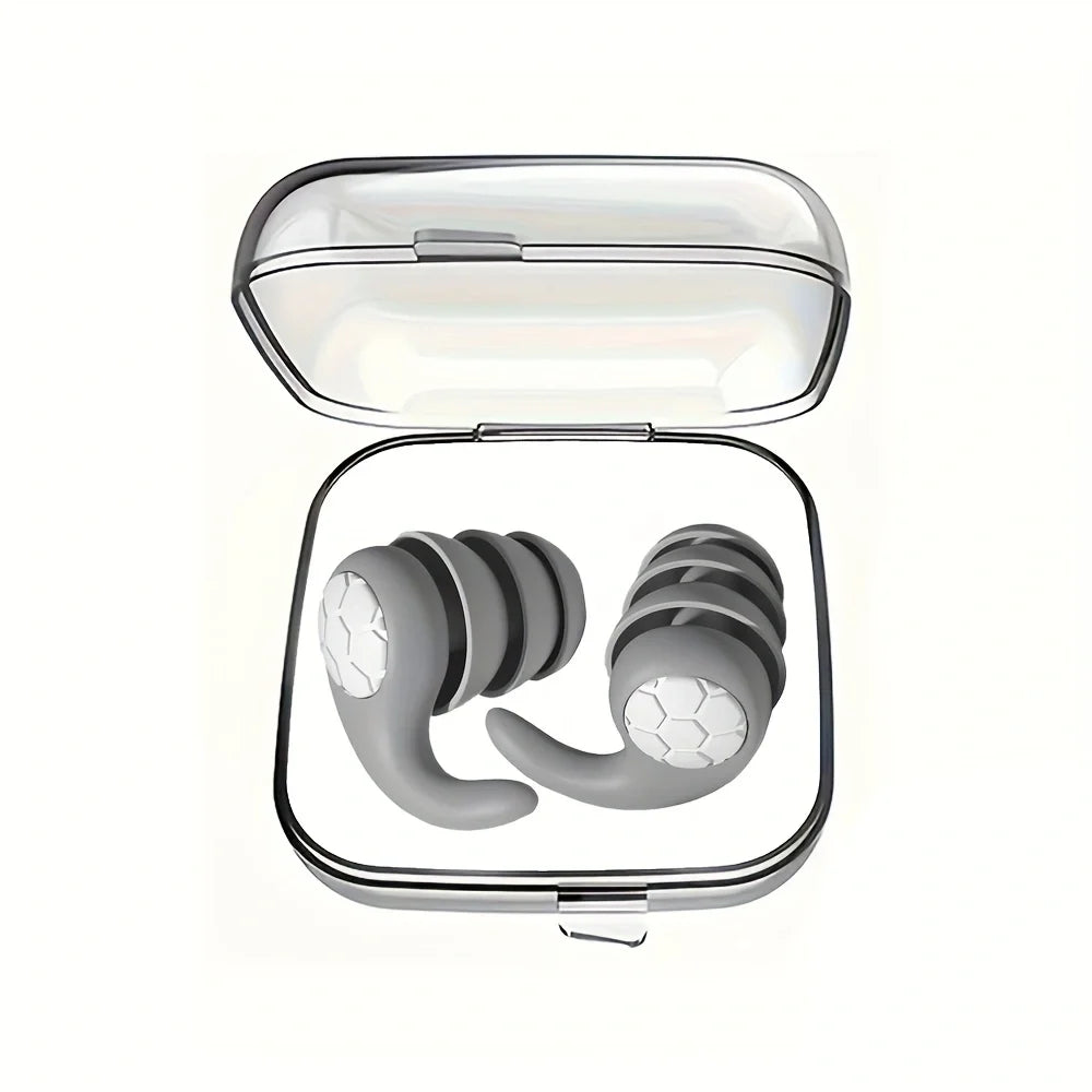 3-Layer Silicone Noise Filtering Earplugs | Sleep · Swimming · Concert · Travel | Reusable | 6 Colors