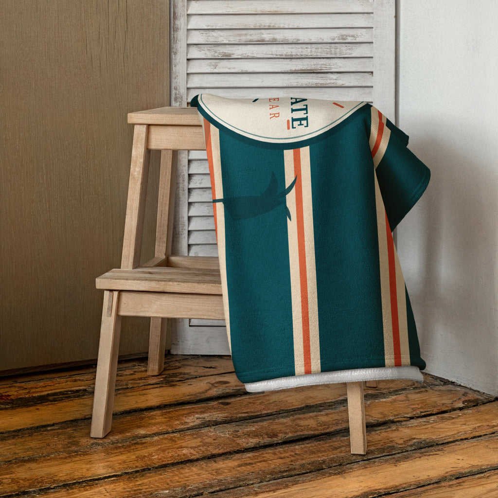 Captivate Signature Beach Towel — Cabana Stripe