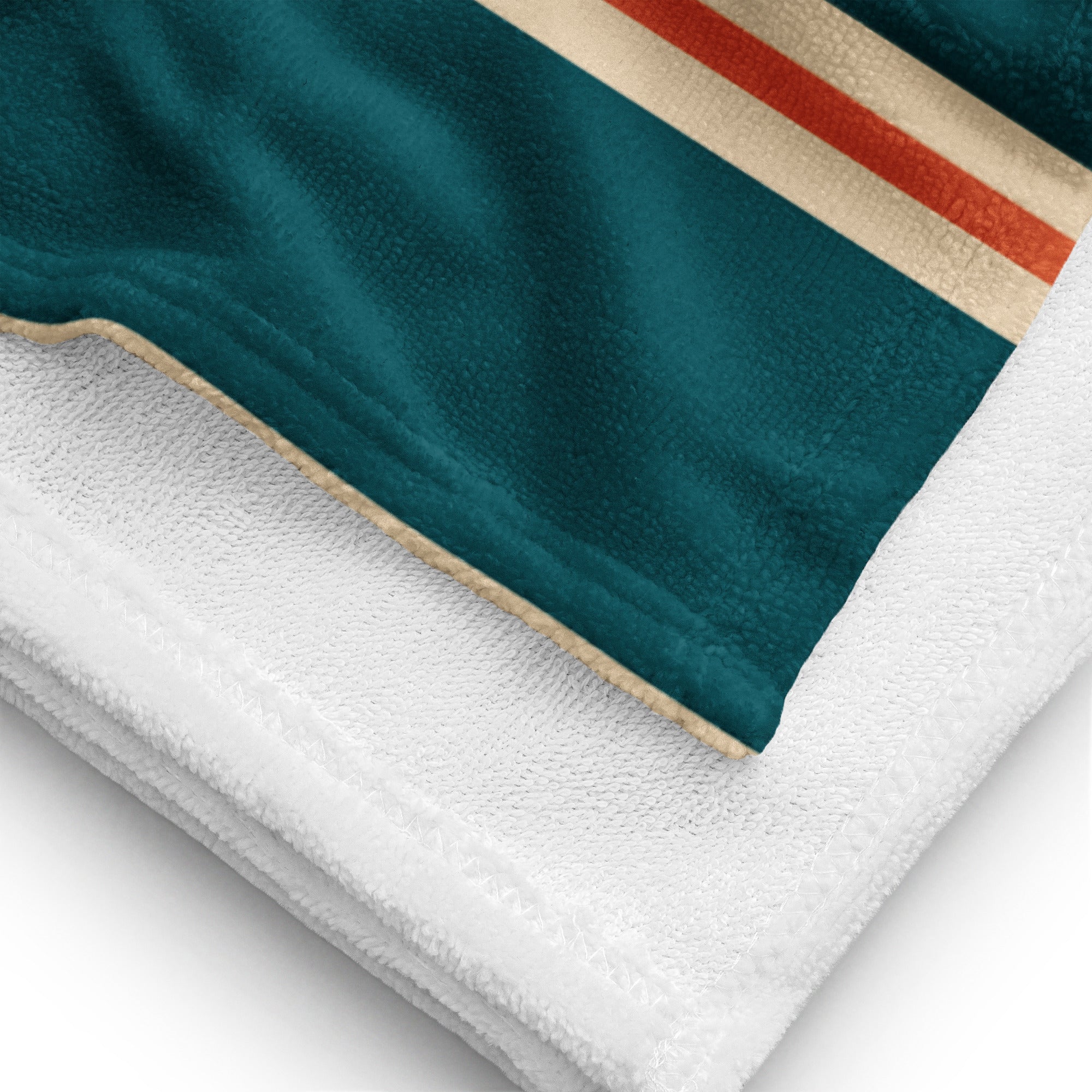 Captivate Signature Beach Towel — Cabana Stripe