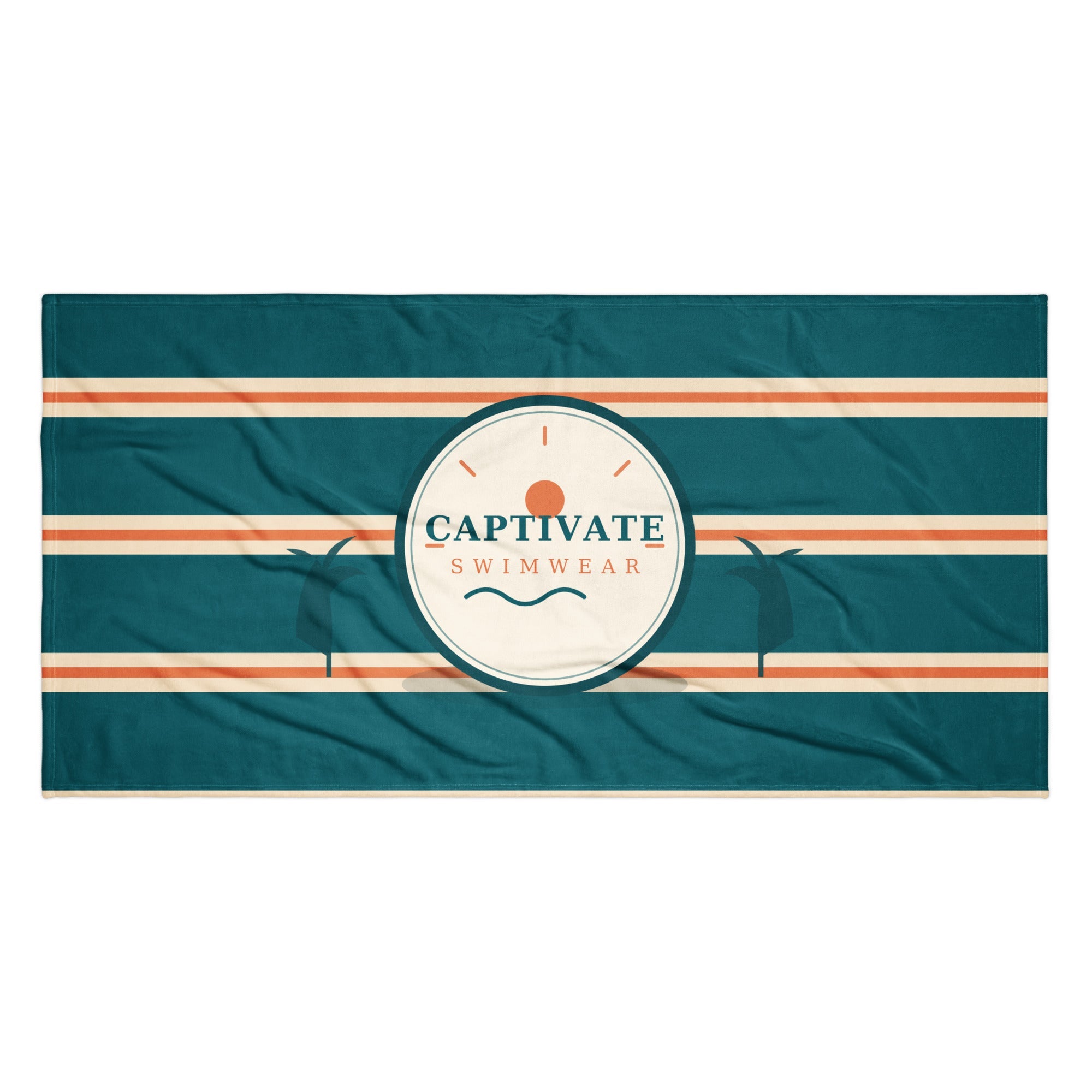 Captivate Signature Beach Towel — Cabana Stripe