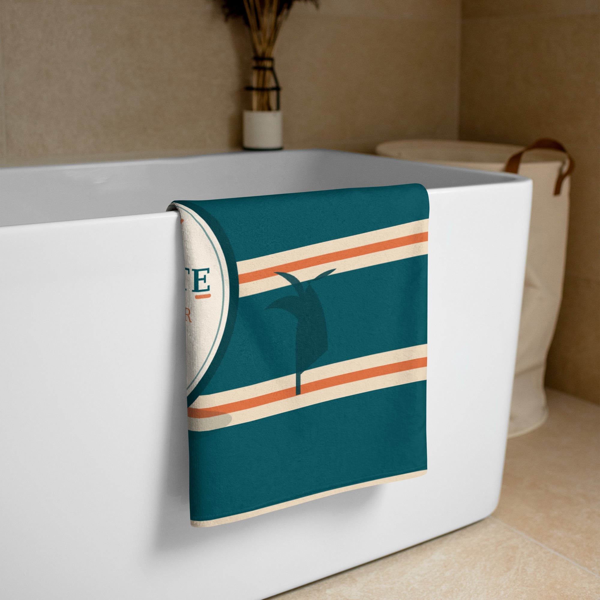 Captivate Signature Beach Towel — Cabana Stripe