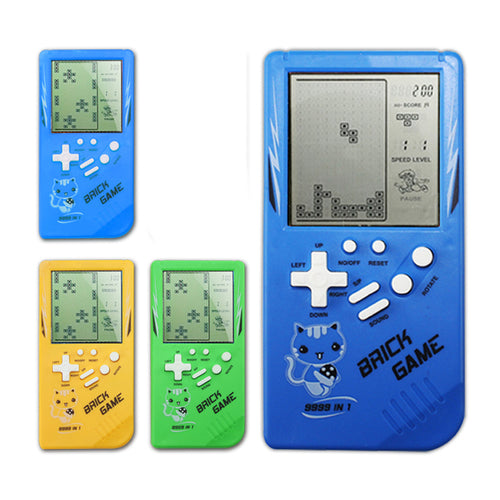 Retro Brick Game Handheld Console | 9999-in-1 Classic Block Puzzle | Portable LCD Game Player | Ages 3+