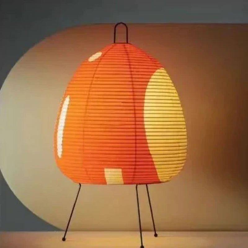 Yunari Haze | Gekleurde Japandi Rijstpapierlamp in Wabi-Sabi-Stijl