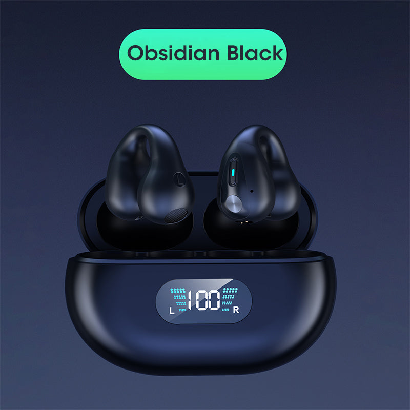 Bone Conduction Bluetooth Headset Clip White