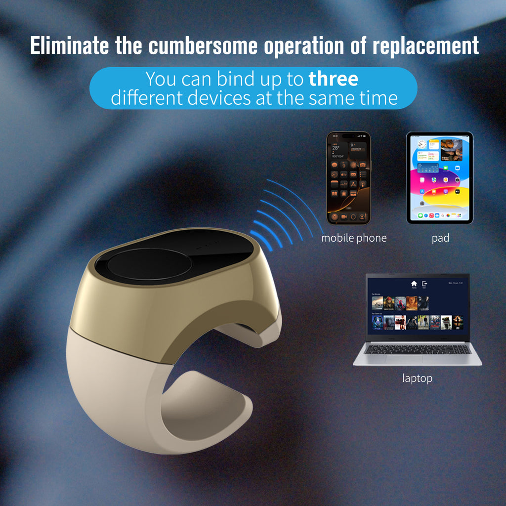 Bluetooth Mouse Ring Portable Multi-function Metal