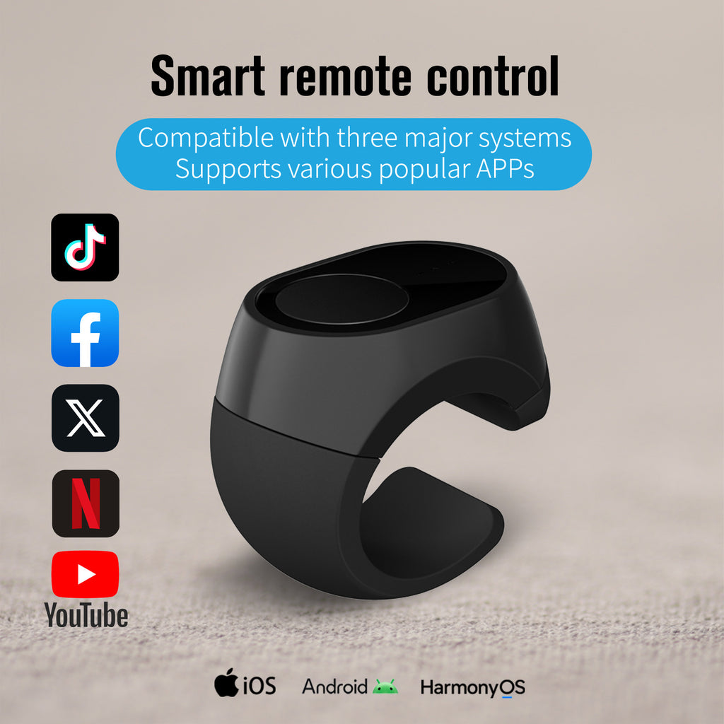 Bluetooth Mouse Ring Portable Multi-function Metal