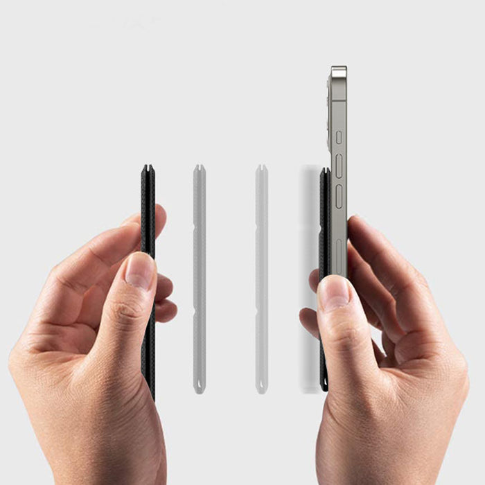 Magnetic Card Holder Mobile Phone Holder Black