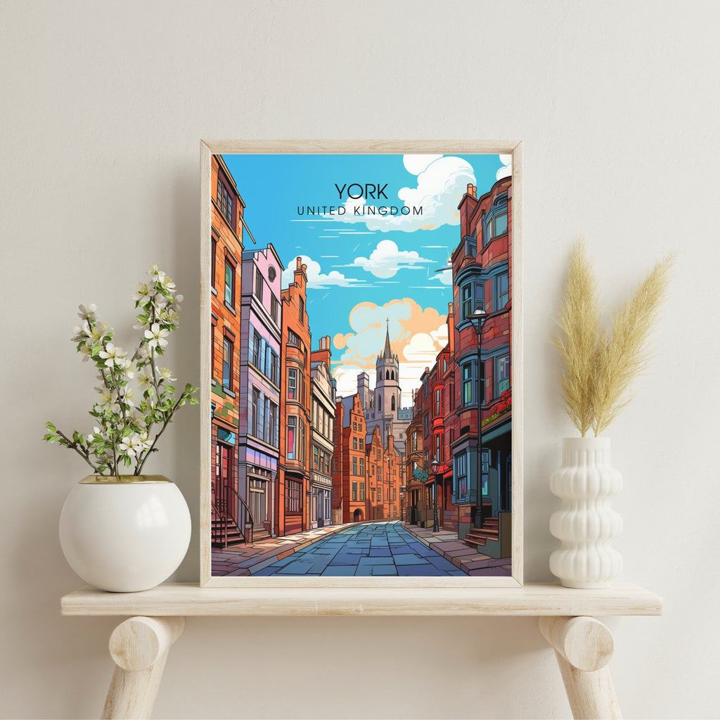Affiche York | impression de voyage York  | Impression York  | Affiche Royaume-Uni