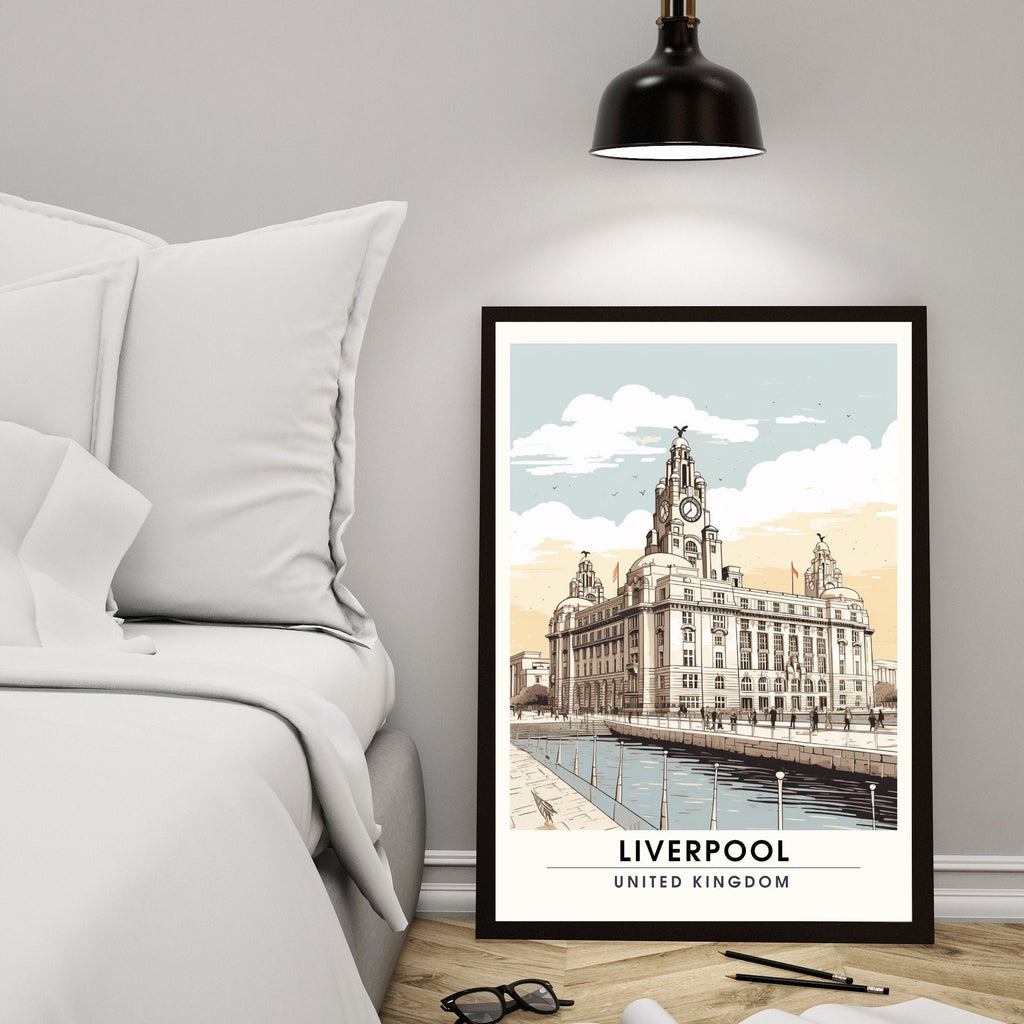 Affiche Liverpool | impression de voyage Liverpool  | Impression Liverpool