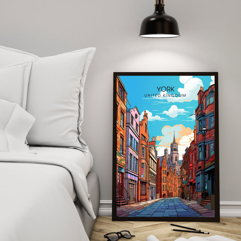 Affiche York | impression de voyage York  | Impression York  | Affiche Royaume-Uni