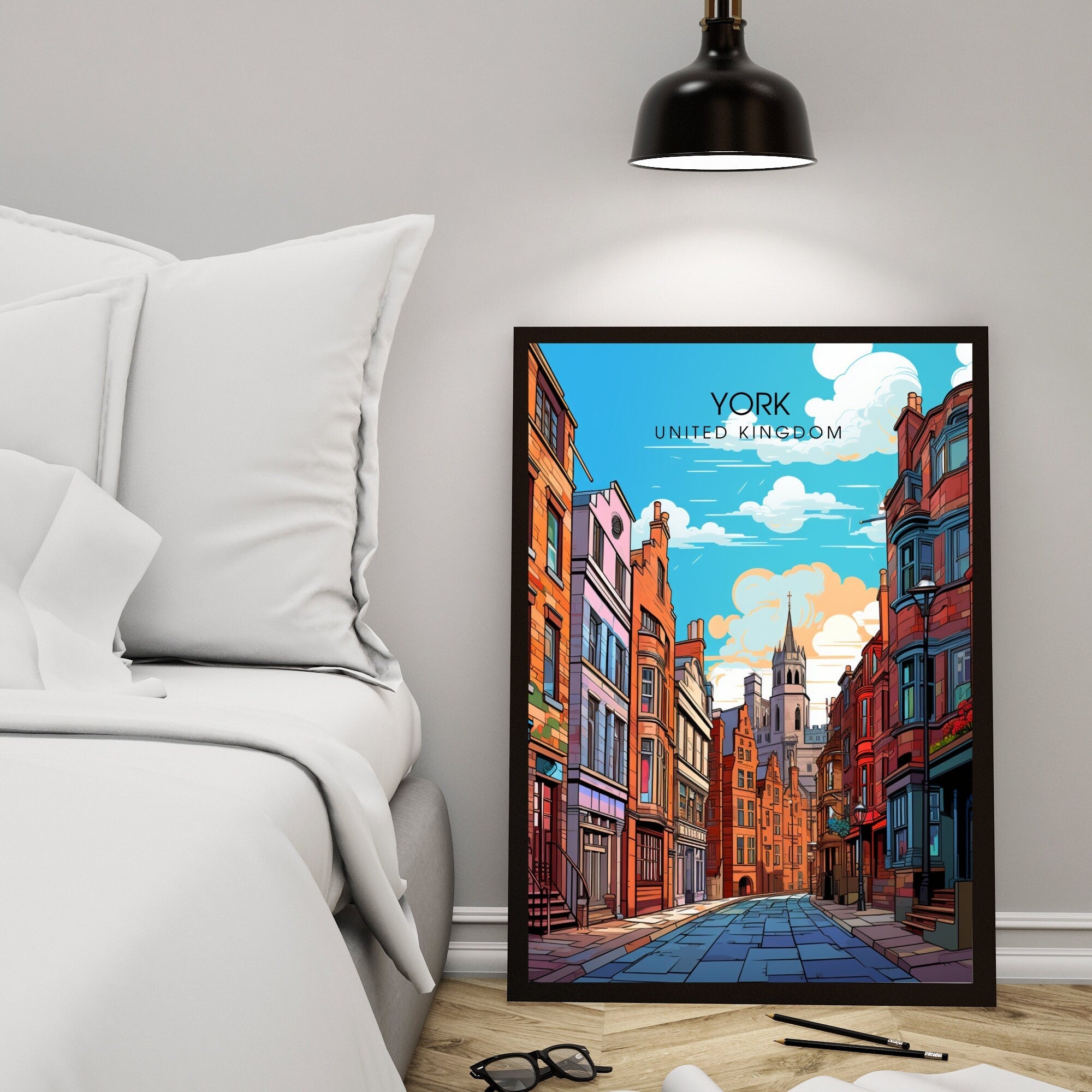 Affiche York | impression de voyage York  | Impression York  | Affiche Royaume-Uni