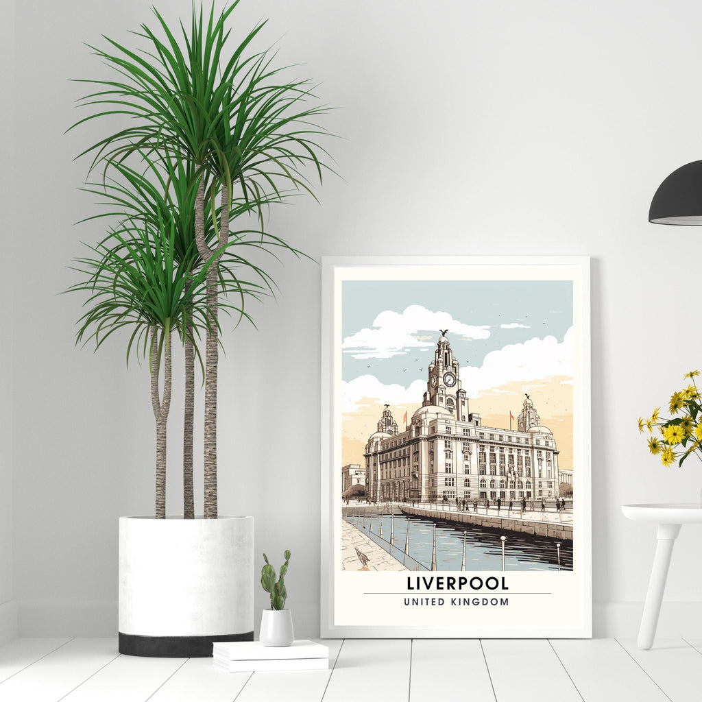 Affiche Liverpool | impression de voyage Liverpool  | Impression Liverpool