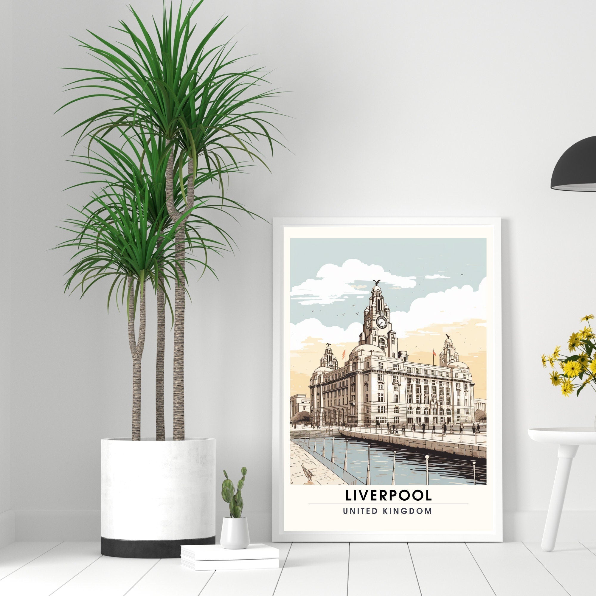 Affiche Liverpool | impression de voyage Liverpool  | Impression Liverpool